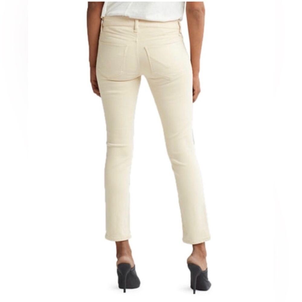 UEC HUDSON NATALIE FAWN CREAM TAN YELLOW COLOR ANKLE SKINNY DENIM JEANS SZ 30